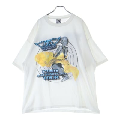 00s AEROSMITH SORAYAMA エアロスミス 空山 Tシャツ 半袖カットソー ホワイト Bランク