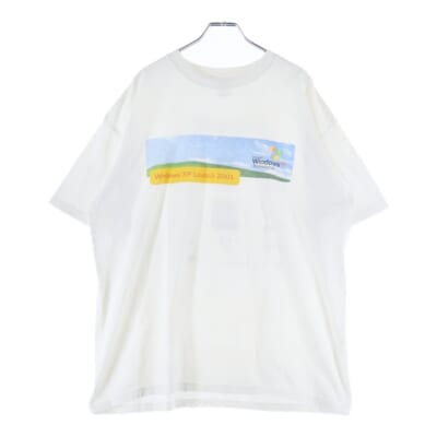 00s Microsoft Windows XP Launch マイクロソフト ウィンドーズ 企業Tシャツ 半袖カットソー ホワイト Bランク