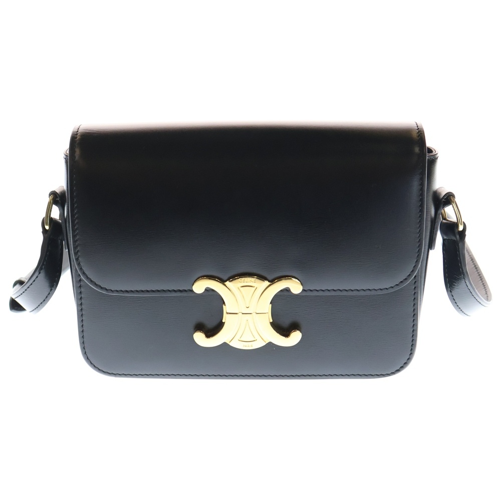 セリーヌ ティーン トリオンフ レザーショルダーバッグ ゴールド金具