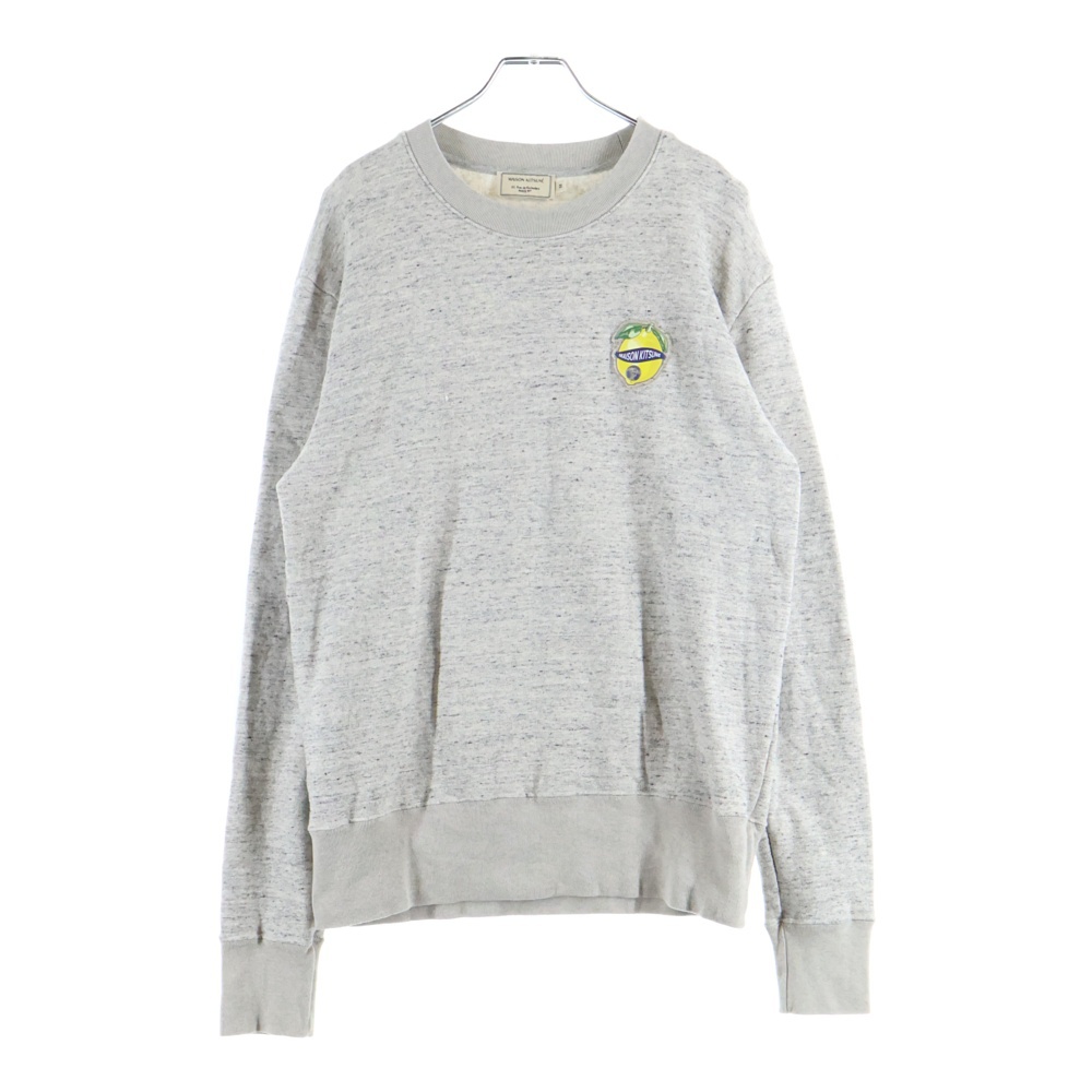 レモン フロントロゴ スウェットクルーネックシャツ トレーナー グレー KMM-09120-A Bランク