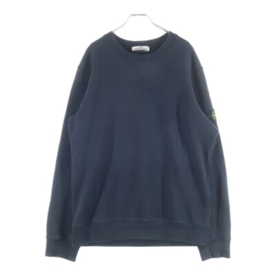 ロゴワッペン付き ウール 長袖スウェット トレーナー ブラック TOM070907 Bランク