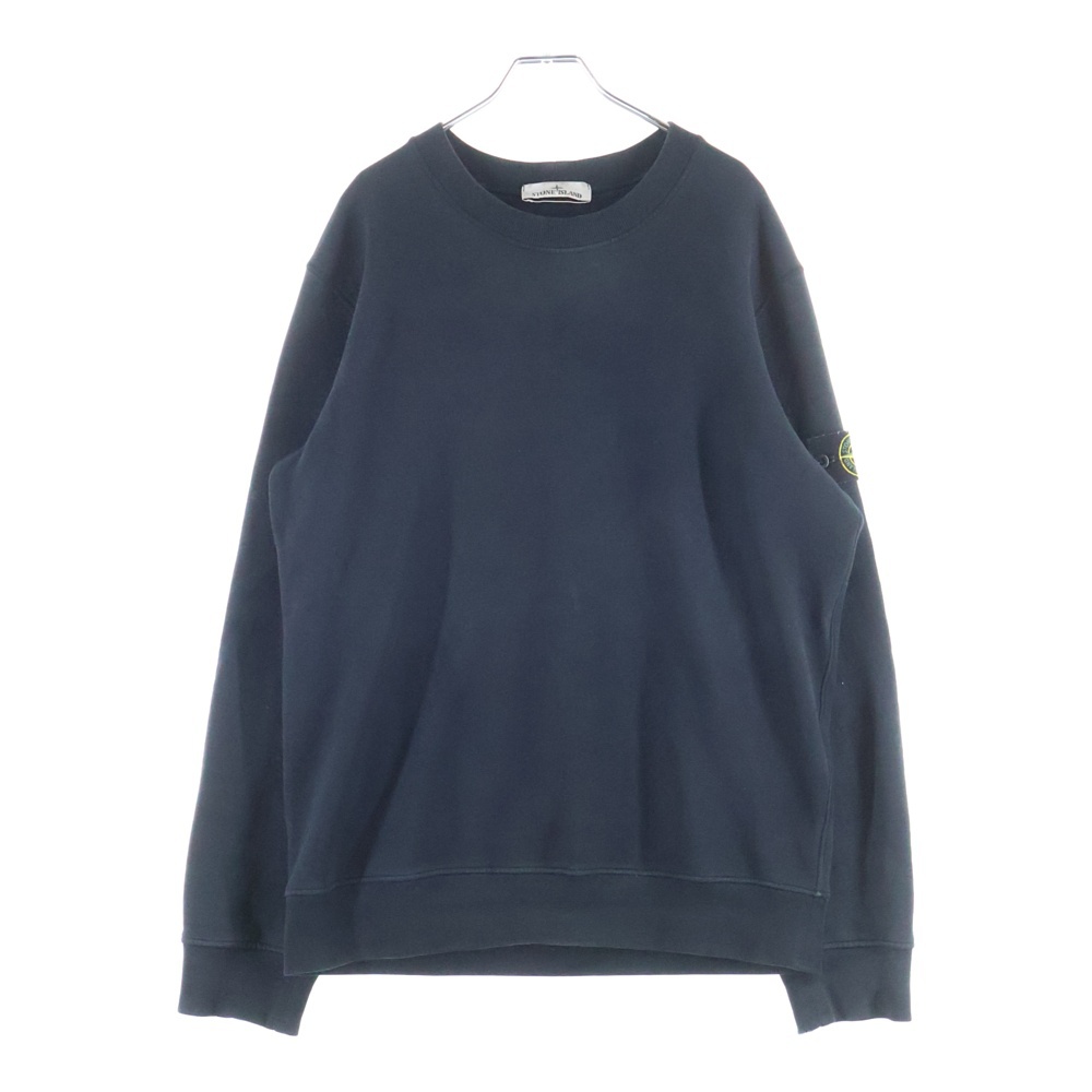 ロゴワッペン付き ウール 長袖スウェット トレーナー ブラック TOM070907 Bランク