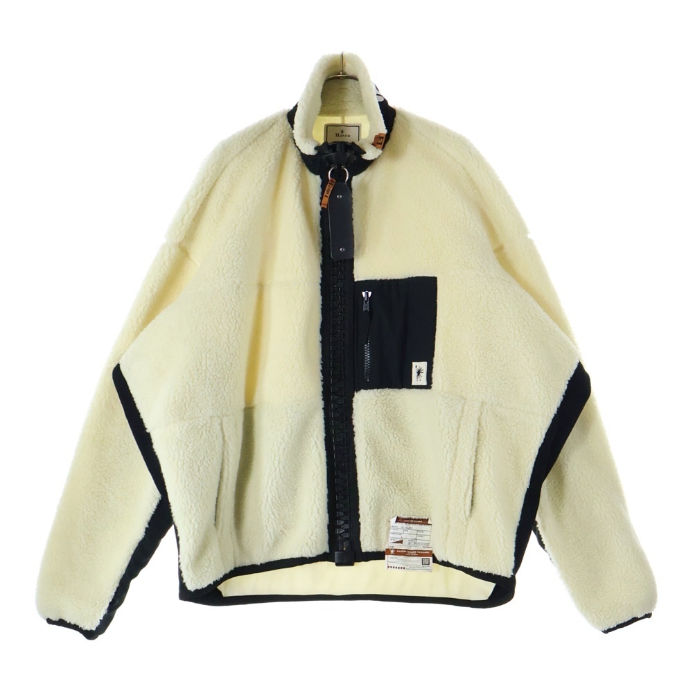 Wide Back Boa Blouson ワイド バック ボア ブルゾン フリースジャケット ホワイト A07BL641 Bランク