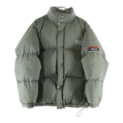 23AW LOGO DOWN JACKET ロゴ刺繍ダウンジャケット カーキ 23B36 Aランク