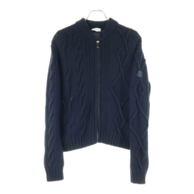 CARDIGAN TRICOT ダウンニットジャケット ジップアップ ブラック レディース I20939B00029 Aランク