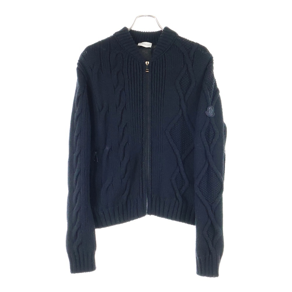 CARDIGAN TRICOT ダウンニットジャケット ジップアップ ブラック レディース I20939B00029 Aランク