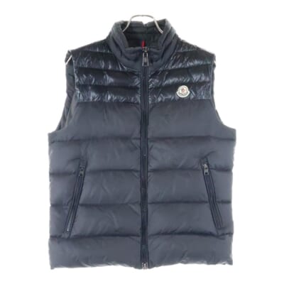 DUPRES GILET ロゴ刺繍ダウンベスト ブラック A20914337085 Bランク