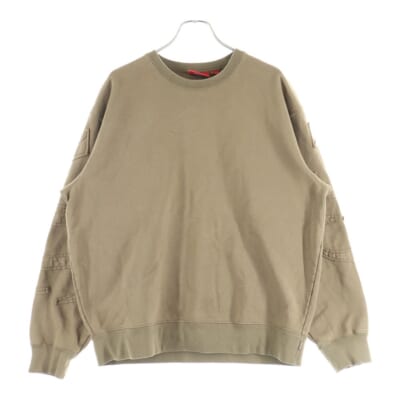 22SS Tonal Applique Crewneck トナール アップリケ クルーネックスウェットトレーナー ブラウン Bランク