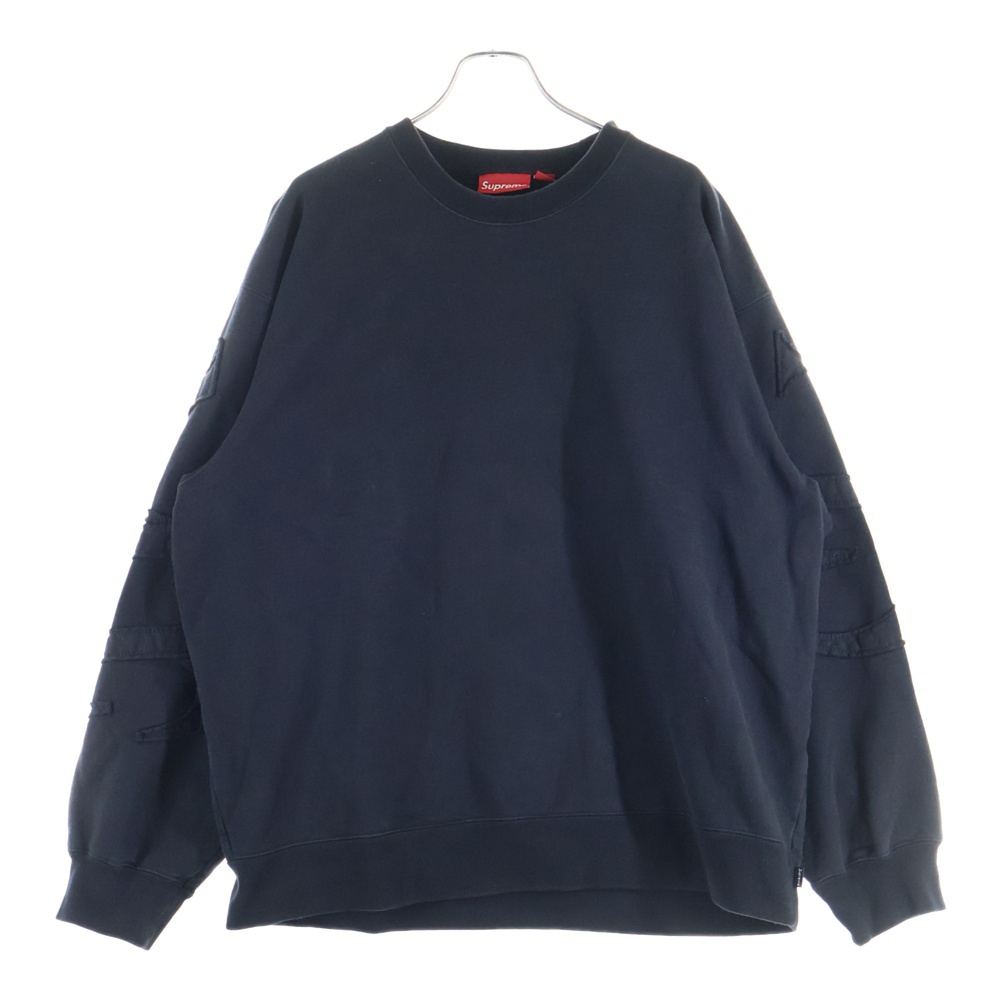 シュプリーム 22SS Tonal Applique Crewneck トナール アップリケ