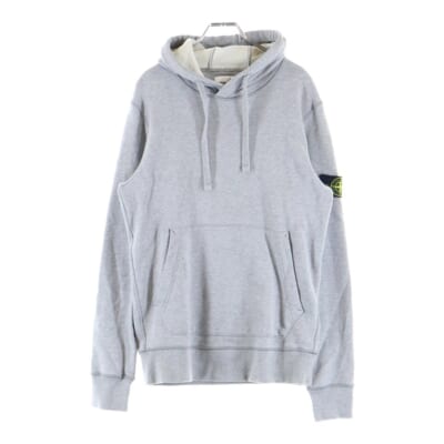 LOGO WAPPEN HOODIE ロゴワッペン プルオーバースウェットパーカー フーディー グレー 721564151 Bランク