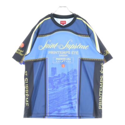 22SS Premier Soccer Jersey プレミアサッカージャージ クルーネック半袖Tシャツカットソー ブルー Bランク
