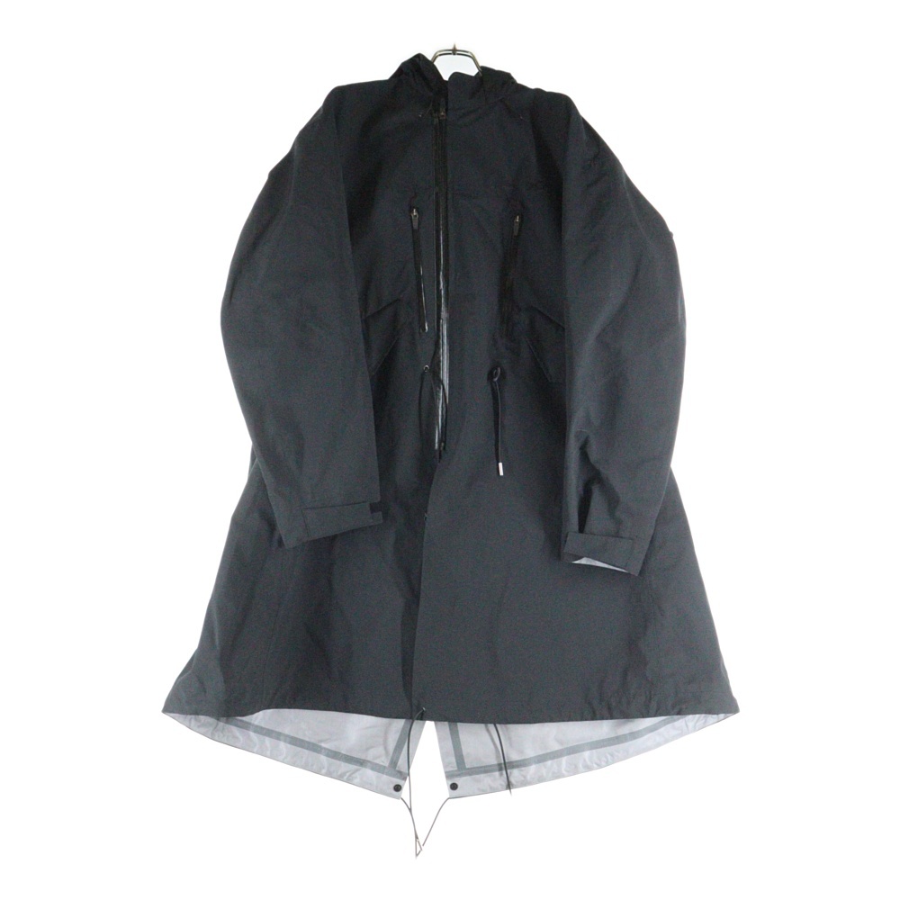 サカイ ウォータープルーフナイロンフーデッドコート ブラック 23