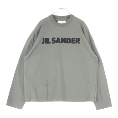 LOGO PRINT L/S T-SHIRTS ロゴプリント長袖カットソー ロングスリーブカットソー ロンT カーキ J22GC0136 Aランク