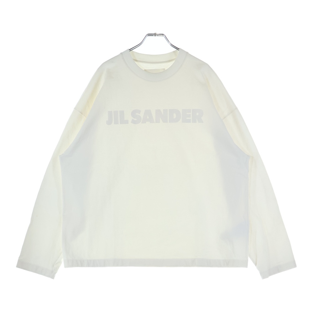 LOGO PRINT L/S T-SHIRTS ロゴプリント長袖カットソー ロングスリーブカットソー ロンT ホワイト J21GC0167 Aランク