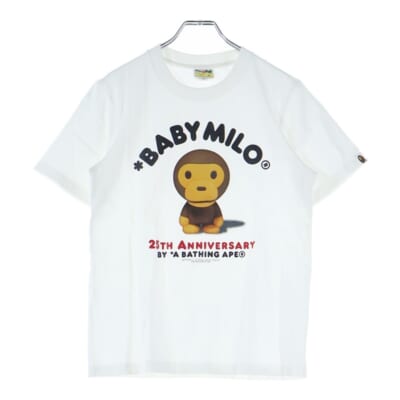 Baby Milo 25th Anniversary Photo Tee 002TEK702001F ベビーミロ 25周年記念 フォトプリント クルーネック半袖Tシャツカットソー ホワイト Aランク