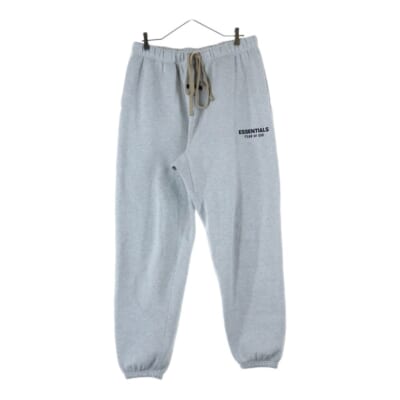 フロントラバーロゴプリント スウェットパンツ グレー Aランク