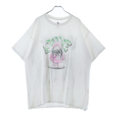 BILLIE EILISH ビリーアイリッシュ プリント半袖Tシャツ クルーネックカットソー ホワイト Bランク
