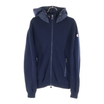 MAGLIONE TRICOT CARDIGAN ニット切替 ダウンジャケット ネイビー A20919413500 Bランク