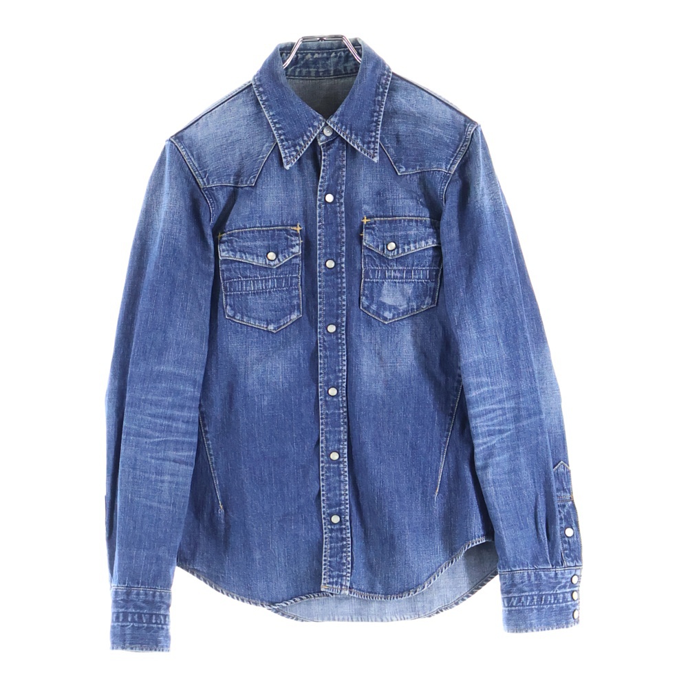 ナンバーナイン 07AW デニムウェスタンシャツ 長袖シャツ スナップ