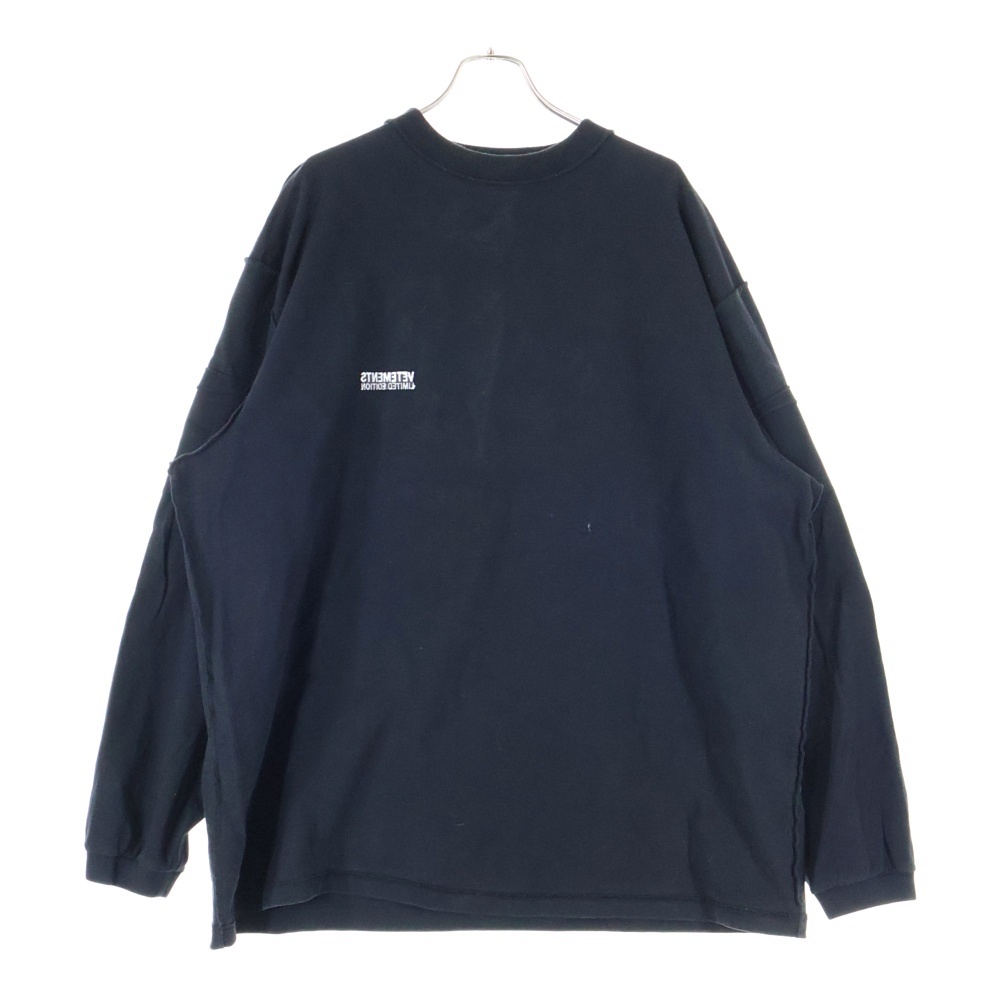 24SS DECONSTRUCTED LONGSLEEVE T-SHIRT デコンストラクト 長袖Tシャツ レイヤード ブラック UE64LS600B Bランク