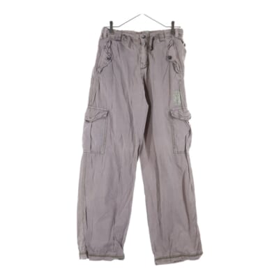 フロントロゴ カーゴパンツ グレー レディース Bランク