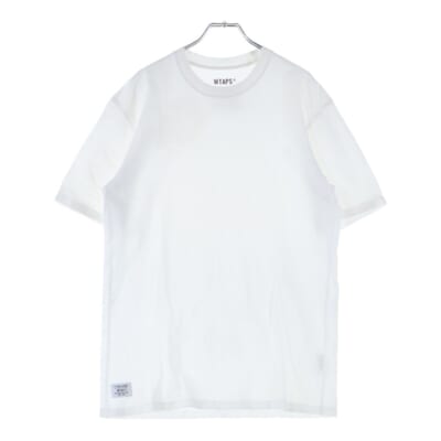 ×THE CONVENI ×ザ コンビニ プレーン クルーネック半袖Tシャツ カットソー ホワイト WSKMC1 Bランク