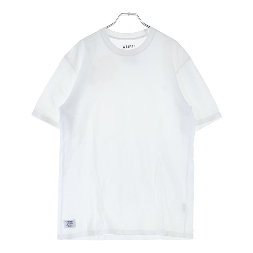 ×THE CONVENI ×ザ コンビニ プレーン クルーネック半袖Tシャツ カットソー ホワイト WSKMC1 Bランク