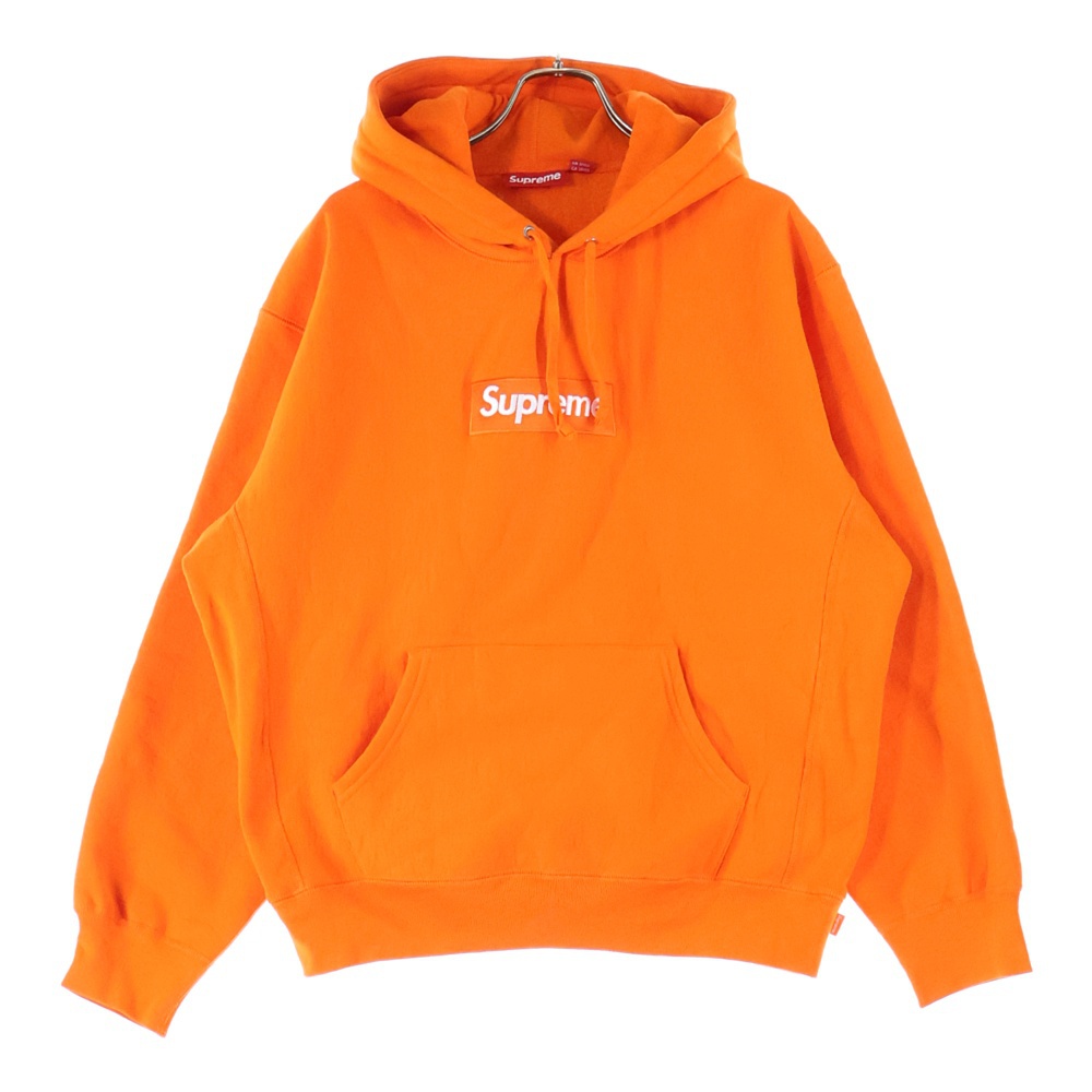24AW Box Logo Hooded Sweatshirt ボックスロゴ プルオーバーパーカー フーディー オレンジ Aランク