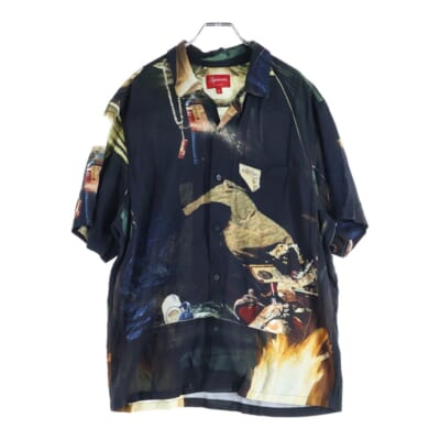 21SS Firecracker Rayon S/S Shirt ファイアークラッカー レーヨン 半袖シャツ ブラック Bランク
