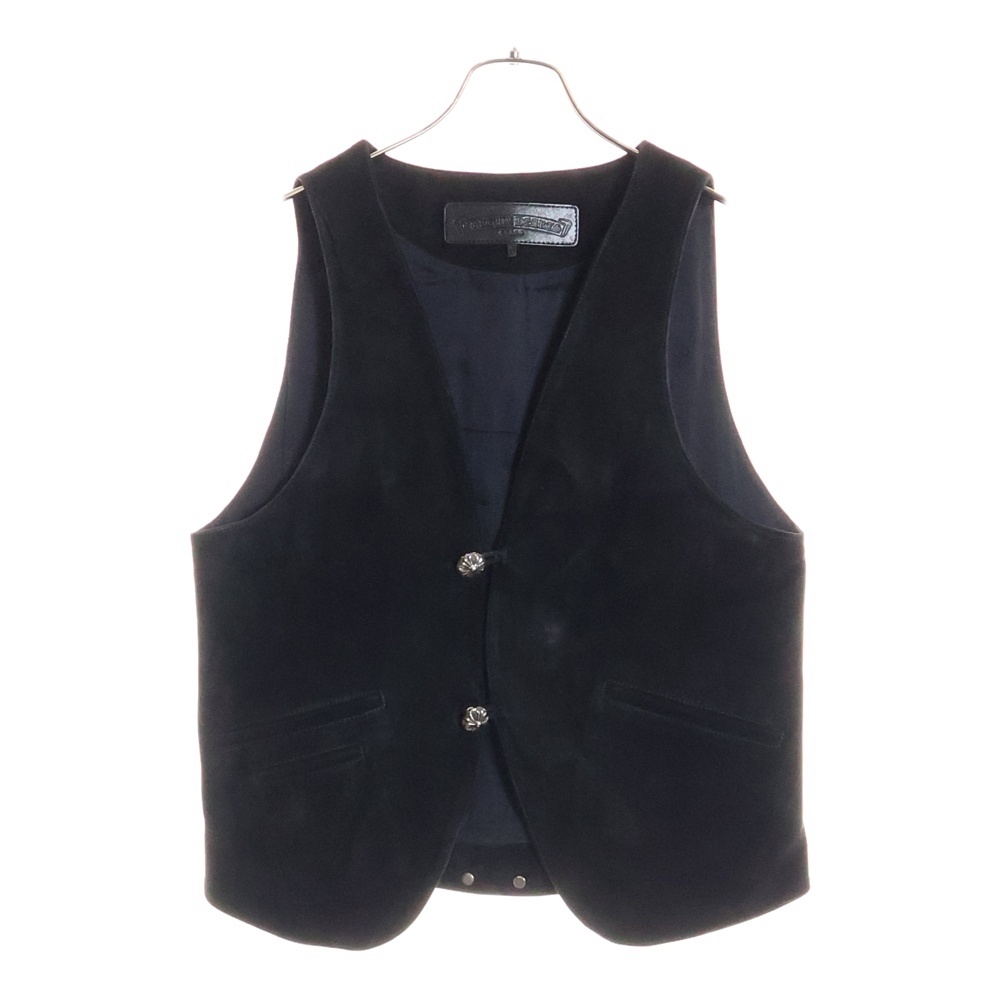 2B SUEDE VEST スエードレザー ベスト ジャケット ブラック Aランク