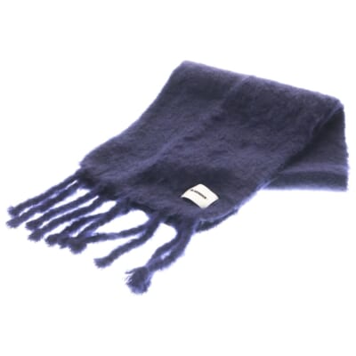 モヘア マフラー ネイビー J47TE0012 Aランク