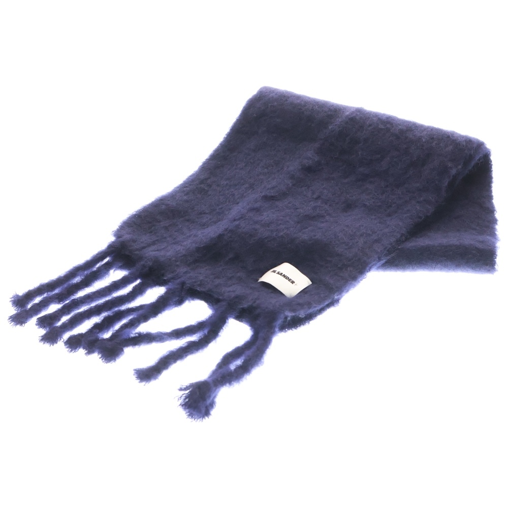 モヘア マフラー ネイビー J47TE0012 Aランク