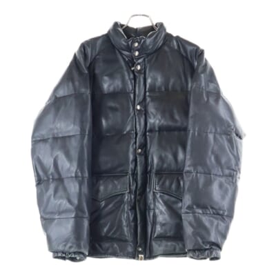 カウスキン レザーダウンジャケット ブラック Bランク