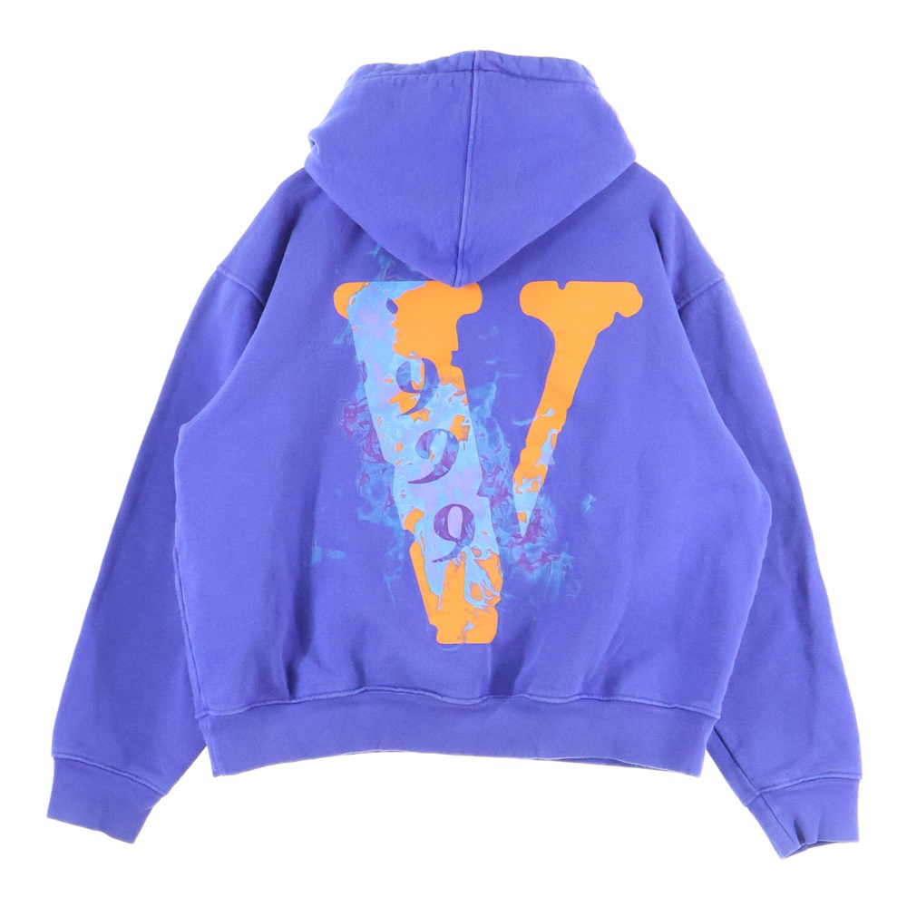 Juice Wrld x Vlone Legends Never Die Hoodie 999 スウェット フーディー パープル Bランク