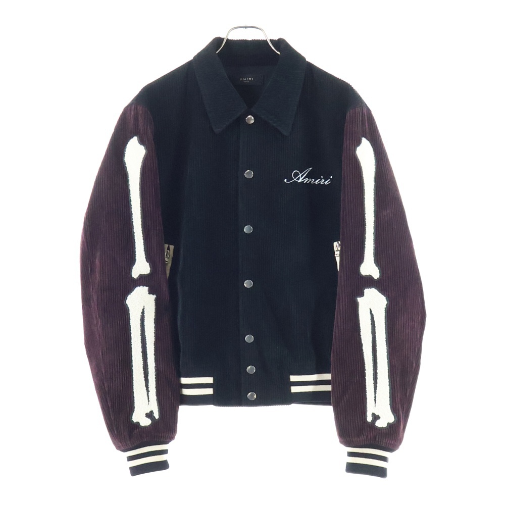 BONES VARSITY JACKET ボーン コーデュロイジャケット ブラック Bランク