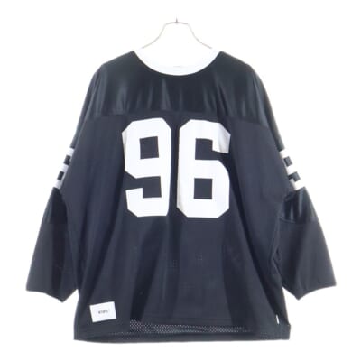 24AW NETMINDER LS POLY ネットマインダー メッシュ 長袖Tシャツ カットソー ブラック 242ATDT-CSM12 Sランク