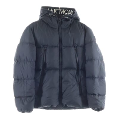 20AW MONTCLA GIUBBOTTO モンクラ フーディ ナイロン ダウンジャケット ブラック F20911B56900 Aランク