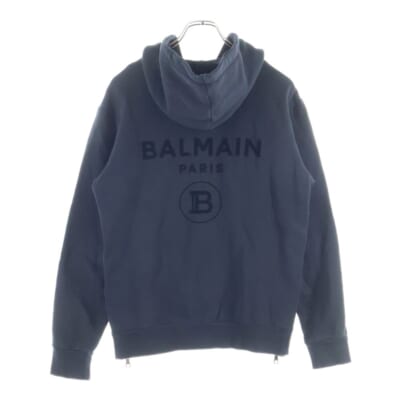 ZIP UP HODIE ジップアップフーディー サイドジップパーカー ブラック 3643I245 Bランク