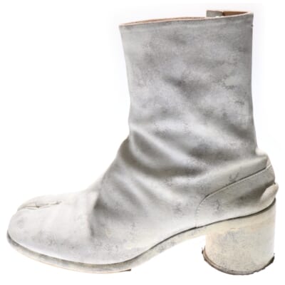 19AW 足袋ブーツ ペンキ加工ブーツ ホワイト Bランク
