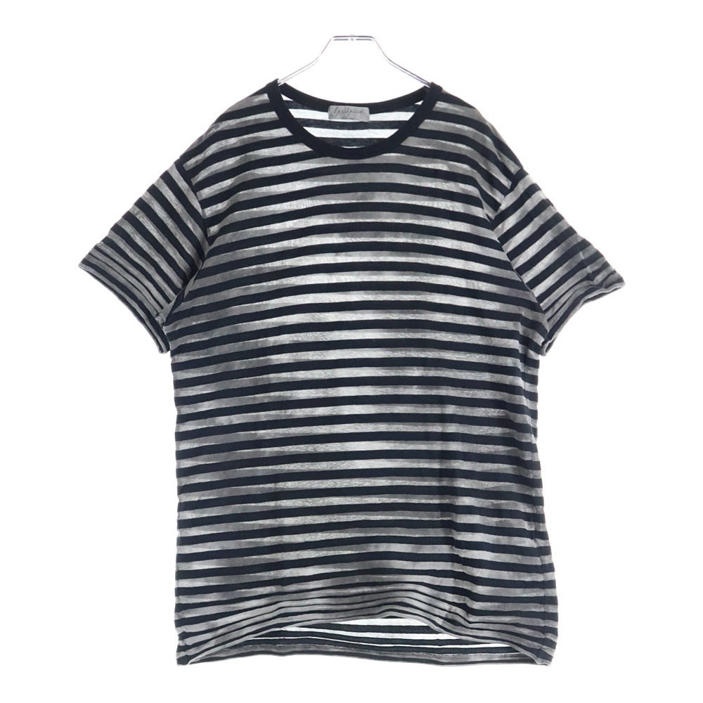 21AW ボーダー半袖Tシャツ カットソー グレー/ブラック HX-T31-068 Bランク