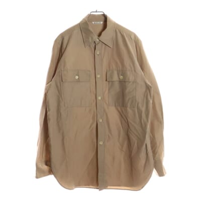 SILK COTTON CLOTH BIG SHIRTS シルクコットン ビックシャツ オーバーサイズシャツ ベージュ A20SS01SL Bランク