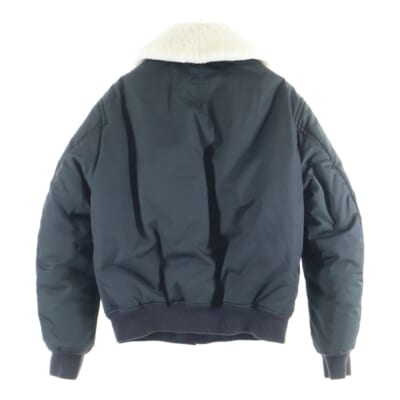 リアルファーダウンジャケット ボアブルゾン ブラック 0759067 Bランク