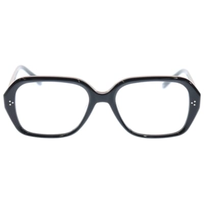 BECA-01 スクエアフレーム クリアレンズサングラス ブラック 55□18-152 Aランク