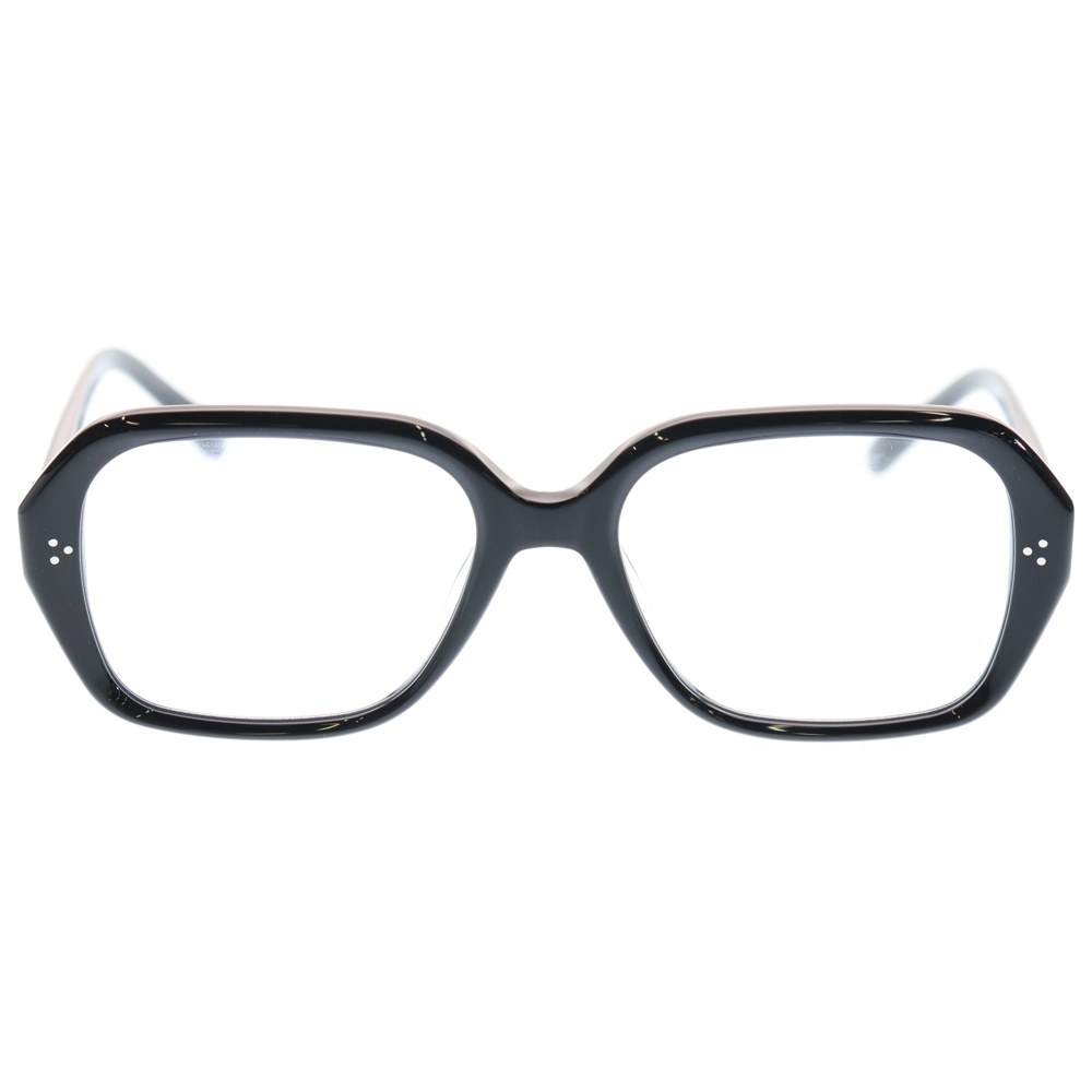 BECA-01 スクエアフレーム クリアレンズサングラス ブラック 55□18-152 Aランク