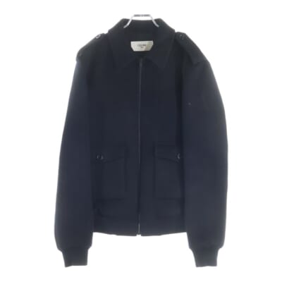 ダブルフェイス カシミアウールブルゾン ブラック 2V82Q110R Sランク