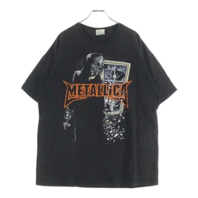 00s METALLICA pushead メタリカ パスヘッド 半袖Tシャツ カットソー ブラック Bランク
