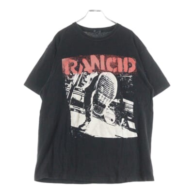 RANCID ランシド バンドTシャツ カットソー ブラック/レッド Bランク