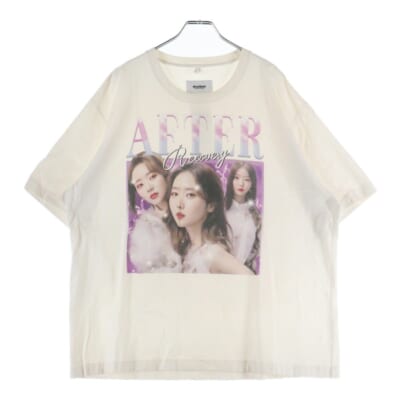 AFTER グラフィックプリント カットソー 半袖Tシャツ ホワイト 24AW42CS348 Bランク