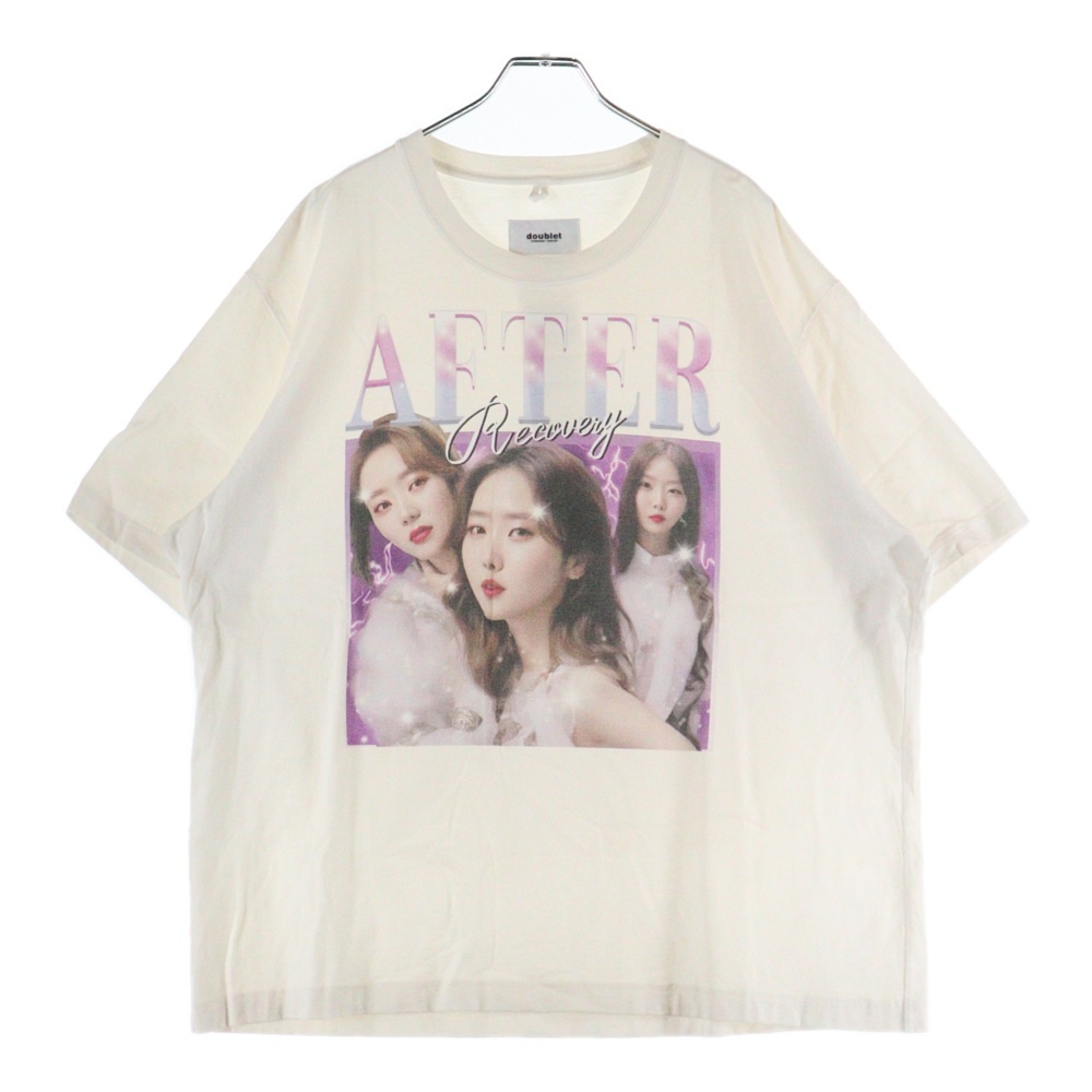 AFTER グラフィックプリント カットソー 半袖Tシャツ ホワイト 24AW42CS348 Bランク