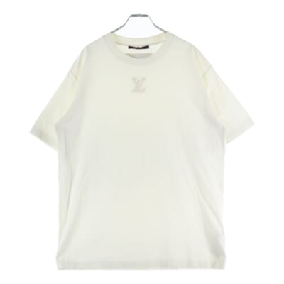 22AW フロント エンボス クルーネック 半袖 Tシャツ カットソー ホワイト RM222Q DT3 HNY55W Bランク